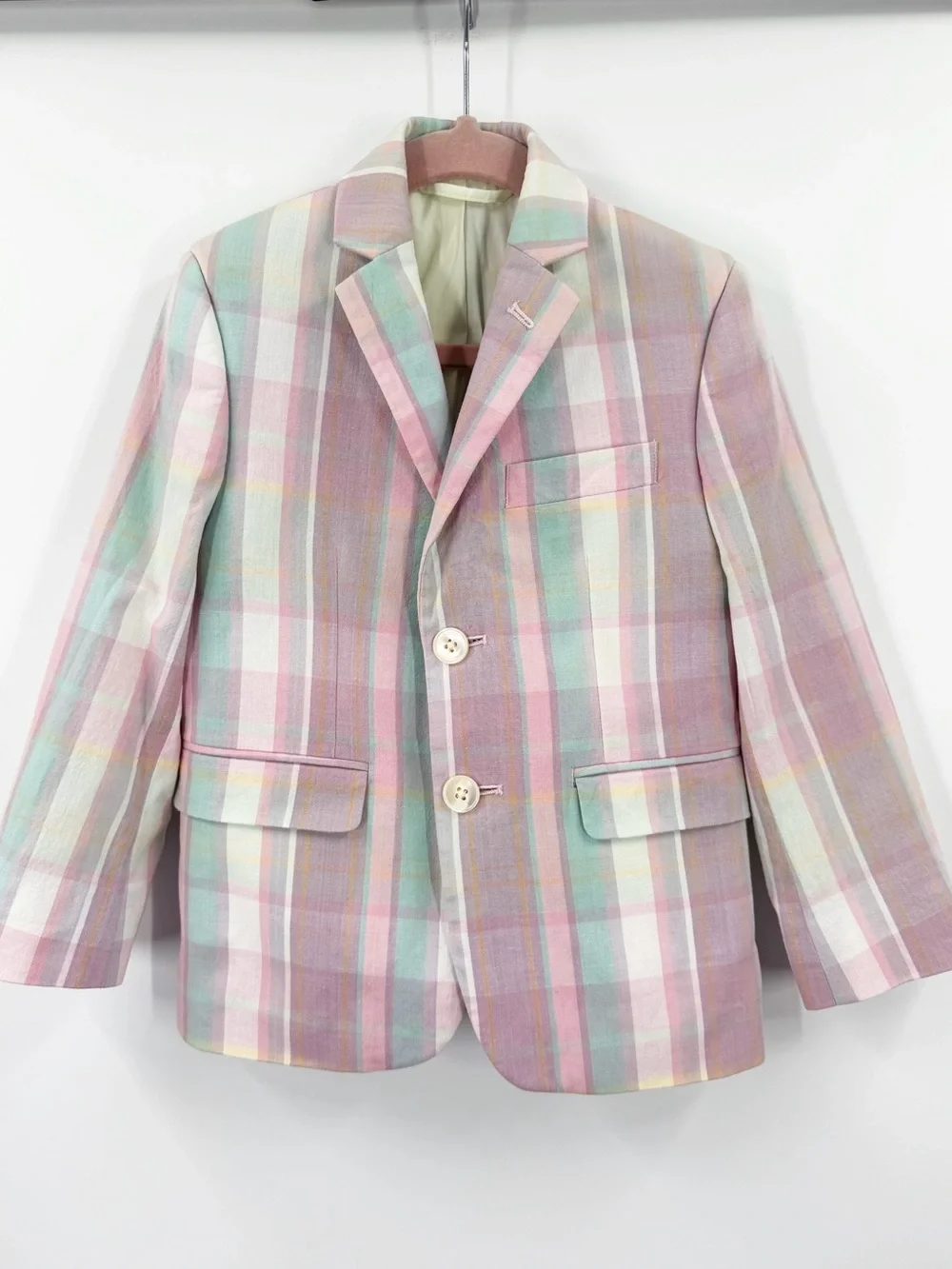 Lauren Ralph Lauren Blazer Pastel Madras Plaid